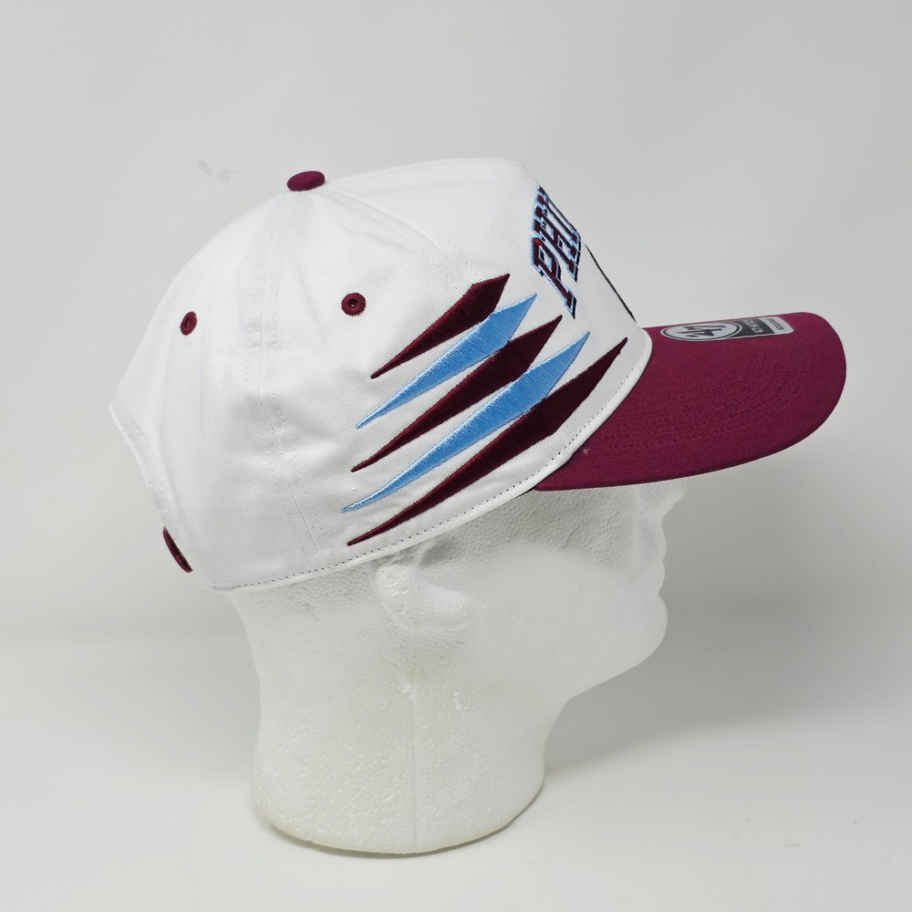 47 Brand Philadelphia Phillies Hitch Snapback Hat White Maroon Cooperstown MLB - Picture 4 of 8